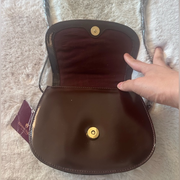 ETIENNE AIGNER CAVALIER COLLECTION SIGNATURE LEATHER SADDLE BAG - Picture 8 of 17